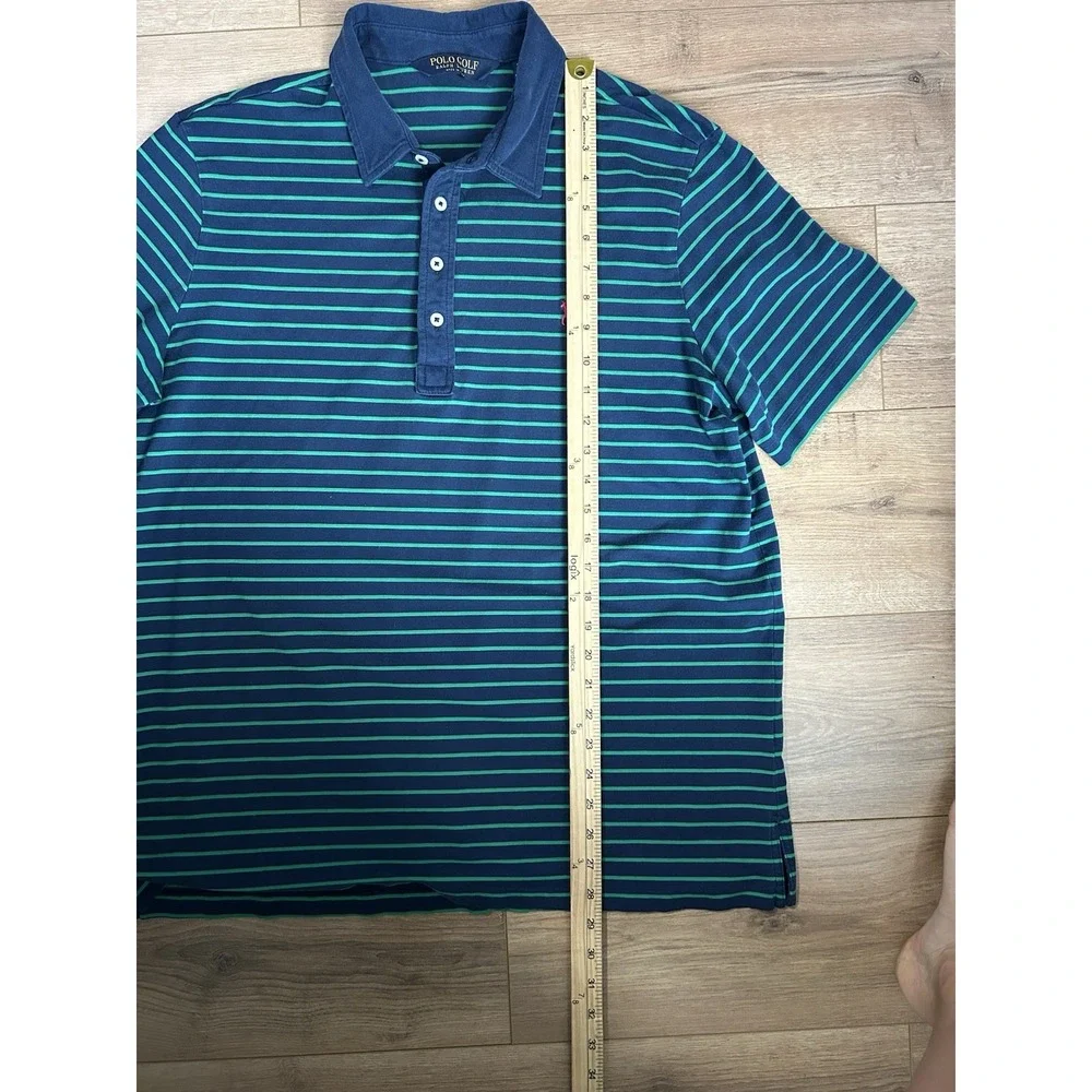 Polo Golf Ralph Lauren Shirt Green Blue‎ Pink Pony X-Large EUC